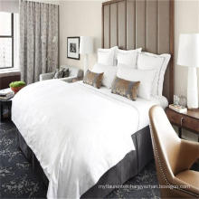 Hotel Bed Linen Single Double Sateen 100 Cotton White Quilt Duvet Cover